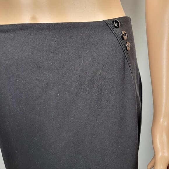 White House Black Market Women's Button Accent Back Slit Pencil Skirt Size 6 - Picture 3 of 12